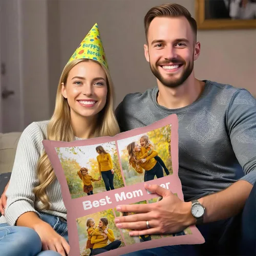 Miniatura 7 de Best Mom Ever Custom Pillowcase – Personalized Photo Collage Throw Pillow Cover, Gift for Family, Couples, Christmas, Valentine's Day, Birthday & 5