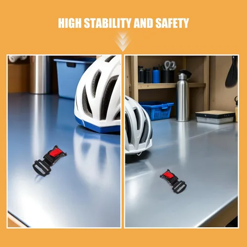 Miniatura 3 de 1 Set Motorcycle Helmet Secure Buckle - Quick Side Release Strap Clip - Fast Chin Strap Buckle Adjustment - Plastic Snap for Hat Safety