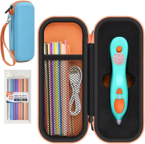 GWCASE Funda compatible con 3Doodler Start+ Essentials Juego de bolígrafos 3D para niños, organizador de almacenamiento de bolígrafos 3D, soporte de