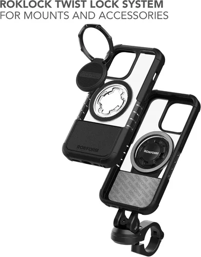 Miniatura 6 de Rokform - Funda de cristal compatible con iPhone 14 Pro con doble imán y MagSafe + kit de 2 protectores de pantalla (transparente)