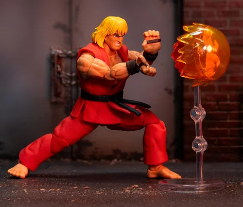 Miniatura 7 de Jada Street Fighter II - Figura de acción de Ken de 6 pulgadas, juguetes para niños y adultos