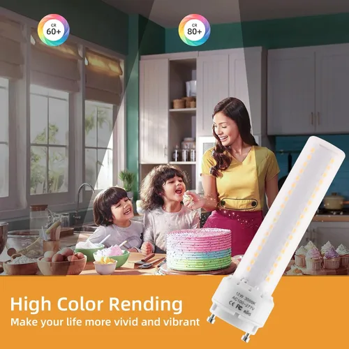 Miniatura 5 de Bombilla LED GU24 de 3000 K, blanco cálido, alto brillo, 1600 lúmenes, para ventilador de techo de baño, 18 W, 23 W, T2, lámpara CFL espiral