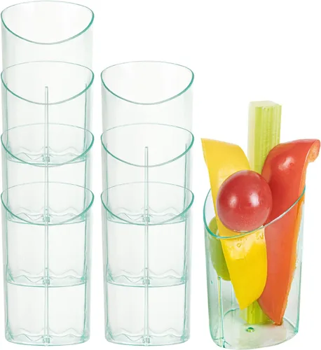 Restaurantware Vasos de chupito de 3 onzas, 100 vasos de chupito redondos, con acabado Seagreen, vasos de chupito de plástico desechables para Verde
