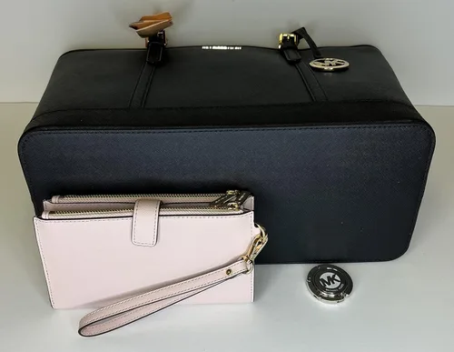 Miniatura 6 de Michael Kors MICHAEL Michael Kors Jet Set - Bolso de hombro grande TZ con gancho para bolso de muñeca con doble cremallera