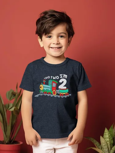Miniatura 4 de Unordinary Toddler Camiseta de 2 cumpleaños para niño Chugga Chugga Two Two Train im 2 años