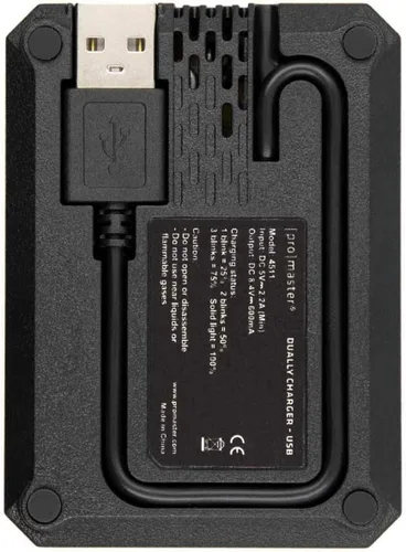 Miniatura 4 de ProMaster Cargador doble - USB para Sony NP-FW50, (modelo 4511)