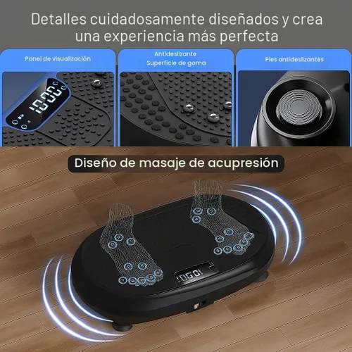 Miniatura 3 de Vibration Plate Exercise Machine, Vibrating Fitness Platform, Full Body Shaker Workout Equipment, Bluetooth Power Shaping Vibrate Plate, Board
