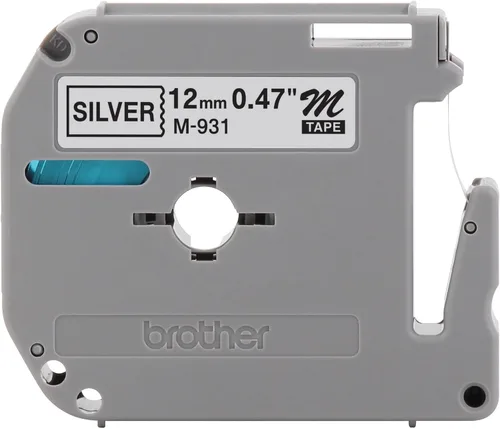 Miniatura 11 de Brother Etiqueta de forma continua de 0.37 "X26.20' (BRTM521), negro/azul