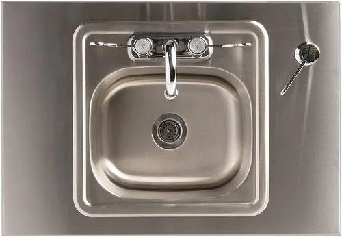 Miniatura 2 de Ozark River Portable Sinks Premier S1, encimera y lavabo de acero inoxidable laminado negro, fregadero autónomo, estación de lavado de manos