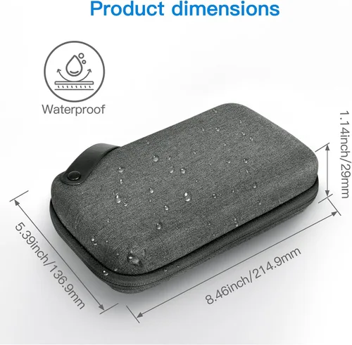 Miniatura 4 de JETech Estuche organizador de accesorios de viaje, bolsa electrónica portátil para MacBook adaptadores de corriente, cables, banco de energía