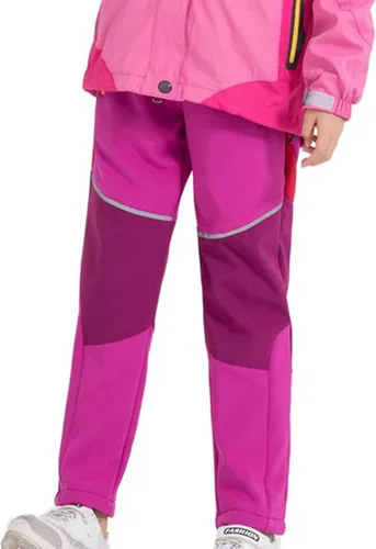Miniatura 2 de M2C Pantalones de senderismo impermeables con forro polar para niños y niñas
