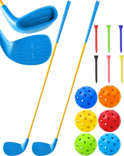 2 Pack Backyard Golf Game Clubs with 5”x 3.5” Oversize Heads and 36” Lightweight Carbon Shaft for Adults Play Outdoor Golf Yard Game in Grass Parks