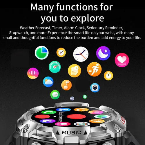 Miniatura 6 de YPSDOOWKJ Reloj inteligente con auriculares para hombres y mujeres, pantalla HD de 1.52 pulgadas, sonido 9D, monitor de fitness y sueño, llamada