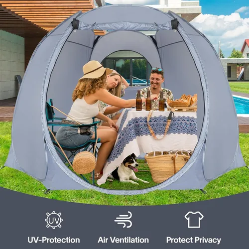 Miniatura 9 de Alvantor® Pop Up Screen Tent House Room Instant Outdoor Camping Canopy Sun Shelter Gazebo for Patio, Backyard & Deck, Privacy Tent(2-10 People