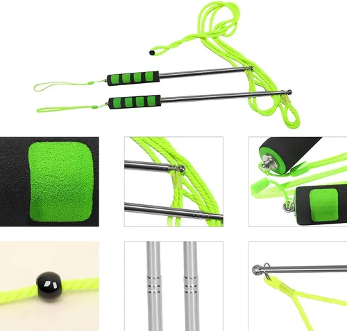 Miniatura 2 de Varita de burbujas, varita gigante de burbujas de acero inoxidable, juguete para exteriores para niños, diseño telescópico, juguetes de burbujas