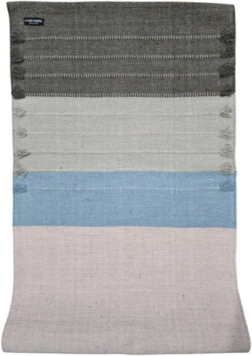 Esterilla de yoga hecha a mano india 100 % orgánica antideslizante de múltiples colores de algodón - Alfombra tejida a mano ecológica -