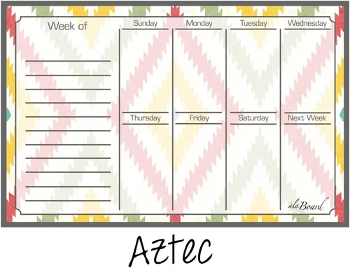 Miniatura 2 de Calendario magnético semanal de borrado en seco, Multicolor talla única