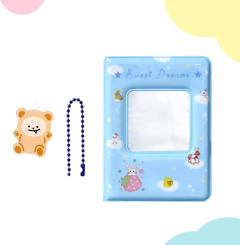 Miniatura 2 de Carpeta Kpop de 3 pulgadas, mini álbum de fotos, carpeta de tarjetas fotográficas Kpop, soporte cuadrado hueco para tarjetas de fotos, álbum Kpop 40