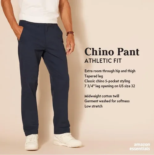 Miniatura 2 de Tienda Essentials Men's Athletic-Fit Casual Stretch Chino Pant (Available in Big & Tall)