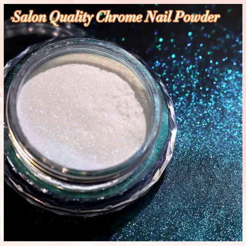 Miniatura 3 de FNNZ Chrome Nail Powder, Aurora Mirror Effect Unicorn Chrome Nail Powder, Mermaid Nail Chrome Powder for Nail Art Decoration, Light-Changing Pigment