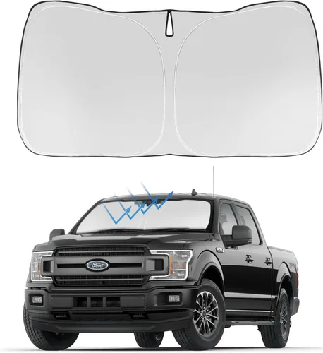 Miniatura 261 de Proadsy Parasol para parabrisas actualizado 2025, ajuste personalizado Dodge RAM 1500 2Dr 2019-2024 2025, 4 capas, plegable, protector de parasol