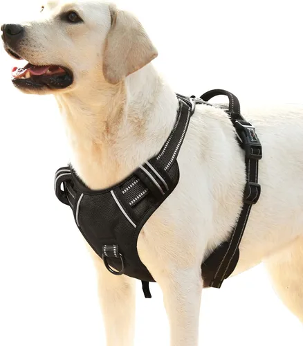 Miniatura 32 de Arnés para perro HEELE para perros grandes sin tirones Chaleco arnés para perro grande con mango acolchado suave reflectante para entrenamiento al