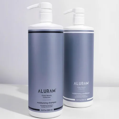Miniatura 2 de ALURAM Champú hidratante de agua de coco para hombres y mujeres, hidratación limpia y brillo para cabello texturizado medio a grueso, 33.8 onzas