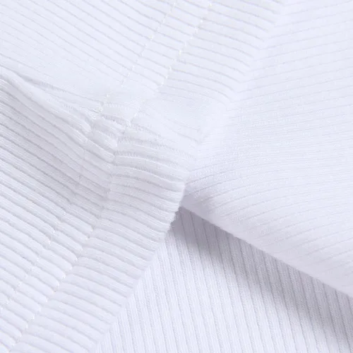 Miniatura 4 de Artfish Camiseta sin mangas con cuello redondo para mujer, de punto acanalado, ajustada, casual