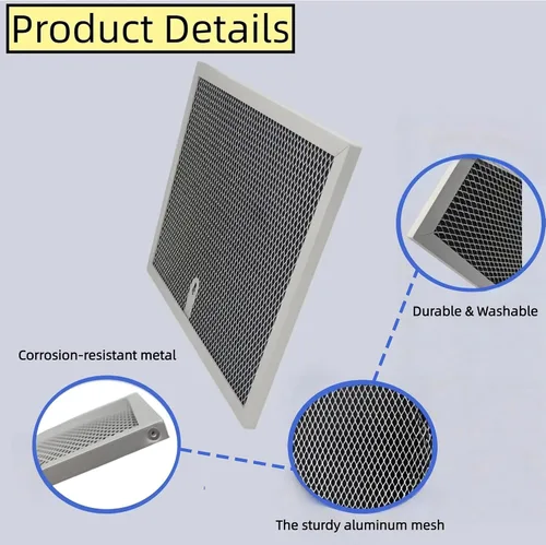 Miniatura 3 de Filtro de carbón para campana extractora, 2 unidades, reemplazo universal para filtros tipo RLX6100/RL6200, filtro de grasa y olor lavable