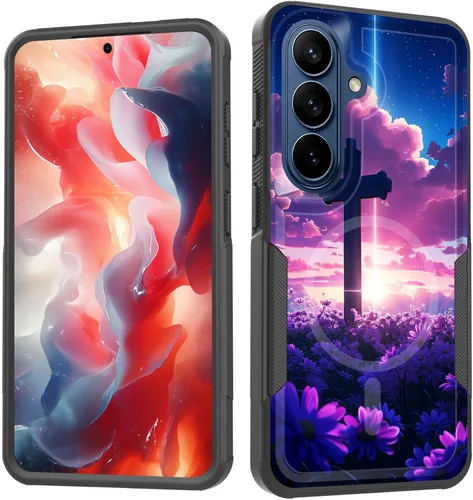 Miniatura 95 de Funda magnética para Galaxy A16 5G, [compatible con MagSafe] [protección contra caídas de grado militar] Funda resistente a prueba de golpes