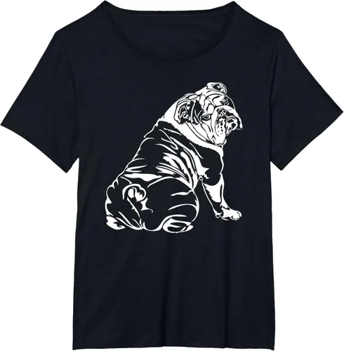 Miniatura 72 de Gracioso Bulldog Inglés playera perro Hund playera regalo, Azul (Heather blue)