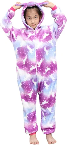 Miniatura 68 de Mameluco de unicornio para pijamas de animales, cosplay, disfraz unisex de Halloween