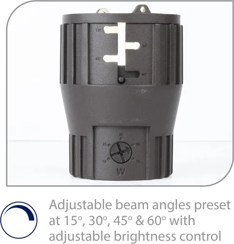 Miniatura 3 de Iluminación de paisaje WAC, luz enterrada de 3 pulgadas LED de 12 V con ángulo de haz ajustable y control de brillo integral 3000 K en bronce
