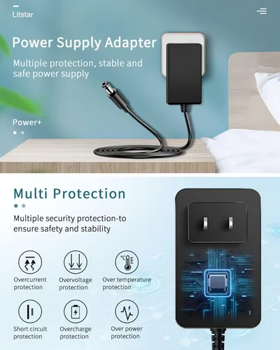 Miniatura 3 de Cargador de fuente de alimentación de adaptador de CA de 15V 3A [15 voltios 3 amperios de potencia de conmutación regulada] con 11 enchufe de CC