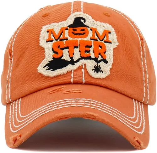 Miniatura 6 de ScarvesMe Gorra de béisbol para mujer, diseño de bruja mala, estilo vintage, desgastada