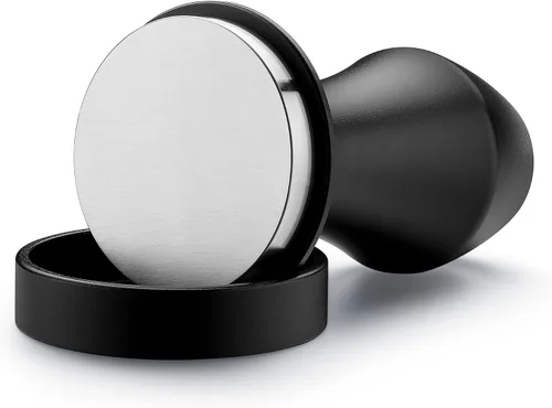 Miniatura 10 de Normcore Tamper de café con resorte de 1.791 in V4 para Flair Pro, Pro 2, base plana de acero inoxidable 304, mango ergonómico de aluminio