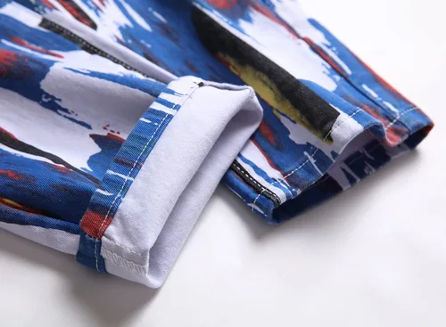 Miniatura 225 de Baylvn - Pantalones de mezclilla entallados y estampados para hombre con corte recto