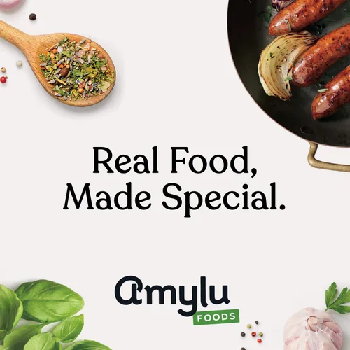 Miniatura 8 de Amylu Foods - Hamburguesa de Pollo con Cebolla Caramelizada y Gouda, Ingredientes Naturales, 18g de Proteína, Pollo Criado sin Antibióticos
