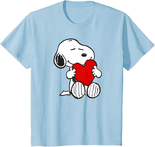 Miniatura 8 de Peanuts Camiseta de San Valentín Snoopy Hugging Heart, Negro