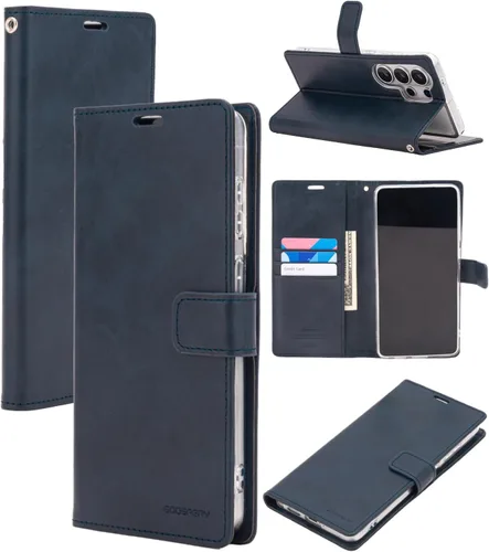Miniatura 56 de GOOSPERY Blue Moon Wallet para Samsung Galaxy Note 10 Case (2019) Funda de cuero con tapa (Negro)