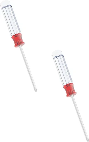 Miniatura 14 de 2 piezas Mini destornillador Phillips, 2.5mm de cabeza cruzada con mango antideslizante negro para pequeños electrodomésticos, 3.62" (92mm)