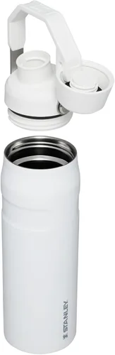Miniatura 3 de STANLEY IceFlow Botella de agua de flujo rápido de 24 onzas Tapa con boquilla inclinada Ligera y a prueba de fugas para viajes y deportes Polar