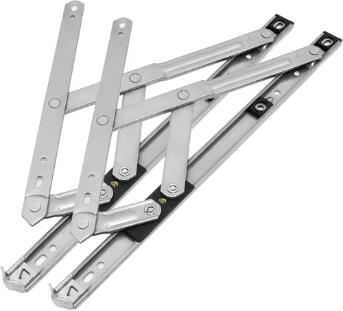 Miniatura 2 de Bisagras de ventana de acero inoxidable – Bisagras abatibles, permanencia de fricción, 0.118 pulgadas de grosor, ranura de 0.866 in, SUS304, 14 1 par