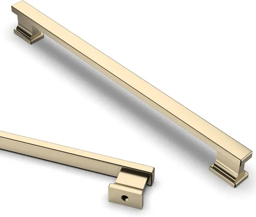 Miniatura 34 de Asidrama - Paquete de 6 manijas de gabinete de cocina color latón cepillado de 3.75 pulgadas (96mm), tiradores para gabinete, accesorios