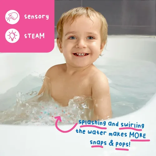 Miniatura 6 de Mr. Bubble Magic Bath Crackles, divertido de añadir al baño de burbujas para hacer que la hora del baño sea emocionante para los niños