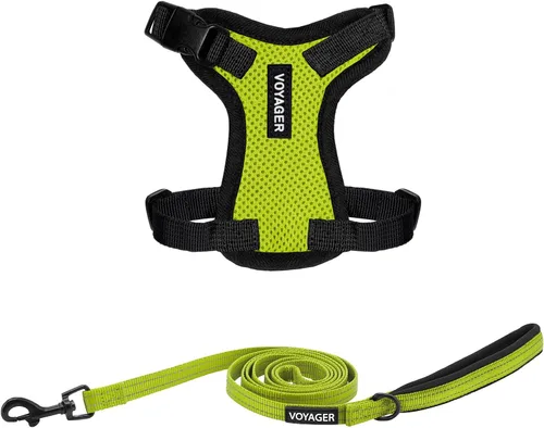 Miniatura 37 de Best Pet Supplies Voyager Step-in Lock - Arnés para mascotas con correa reflectante para mascotas, con mango de neopreno de 5 pies, soporta