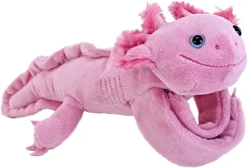 Wild Republic Huggers Axolotl, brazalete ajustable, regalo para niños, juguete de peluche, relleno de botellas de agua recicladas hiladas, 20 cm
