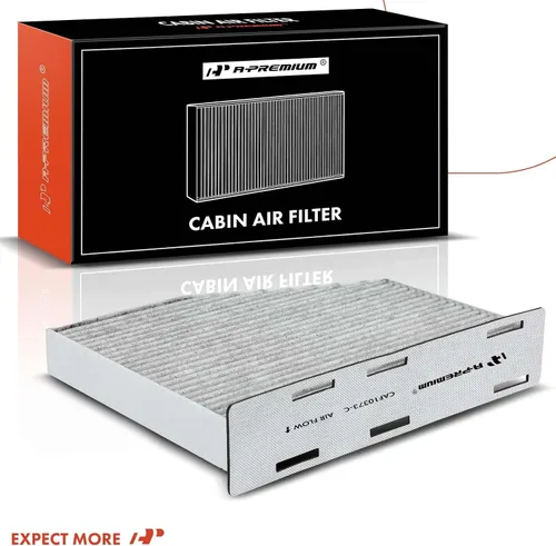 Miniatura 9 de A-Premium Filtro de aire de cabina de 2 piezas con carbón activado compatible con Volkswagen Jetta, Passat, Golf, Tiguan, Beetle, CC, Eos, GTI