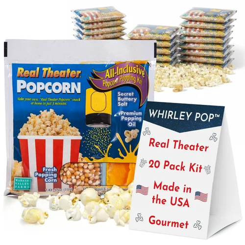 Miniatura 18 de Paquetes de palomitas de maíz todo en uno, kits de palomitas de maíz todo incluido, maíz dulce y salado, granos de palomitas de maíz para máquina