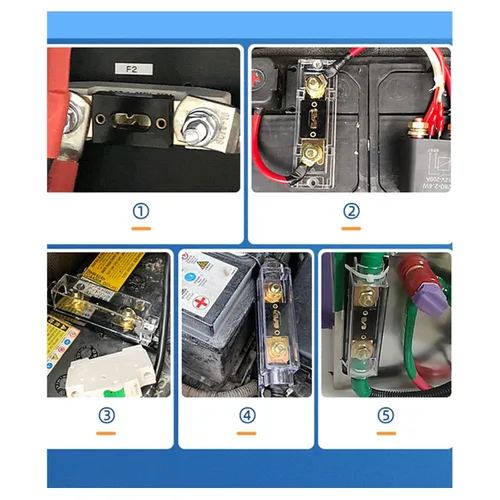 Miniatura 8 de ANL Fusible chapado en oro de 200 amperios + portafusibles ANL negro, 1 paquete